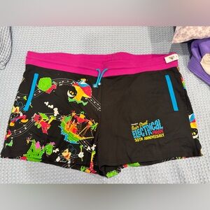 Disney Colorful Parade Shorts with Pink and Blue